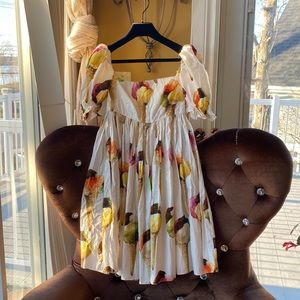 DOLCE & GABBANA Ice Cream Print Dress